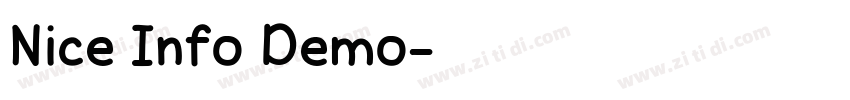 Nice Info Demo字体转换